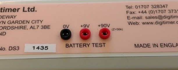 14885 DS3 Battery Test Sockets Digitimer