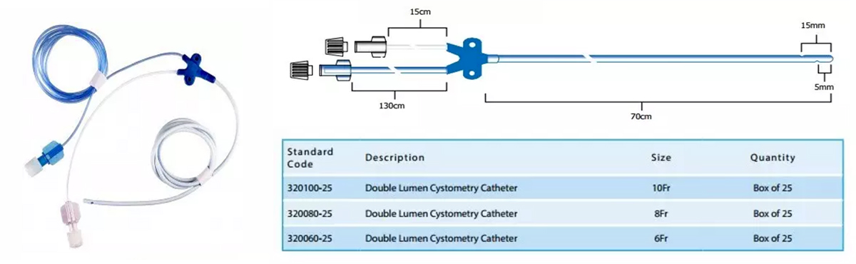 Double Lumen Cystometry Catheters Digitimer