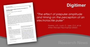 The effect of prepulse amplitude and timing on the perception of an electrotactile pulse