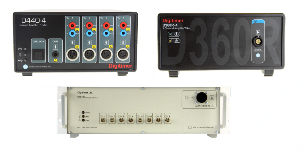 Isolated amplifiers available at Digitimer